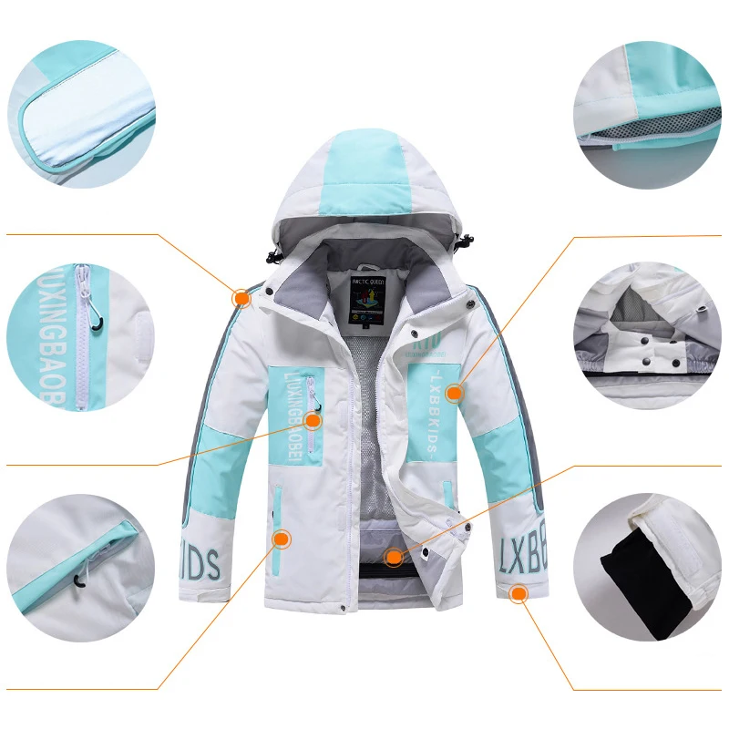 Arctic Quest - Pantalones impermeables de esquí y nieve para niños
