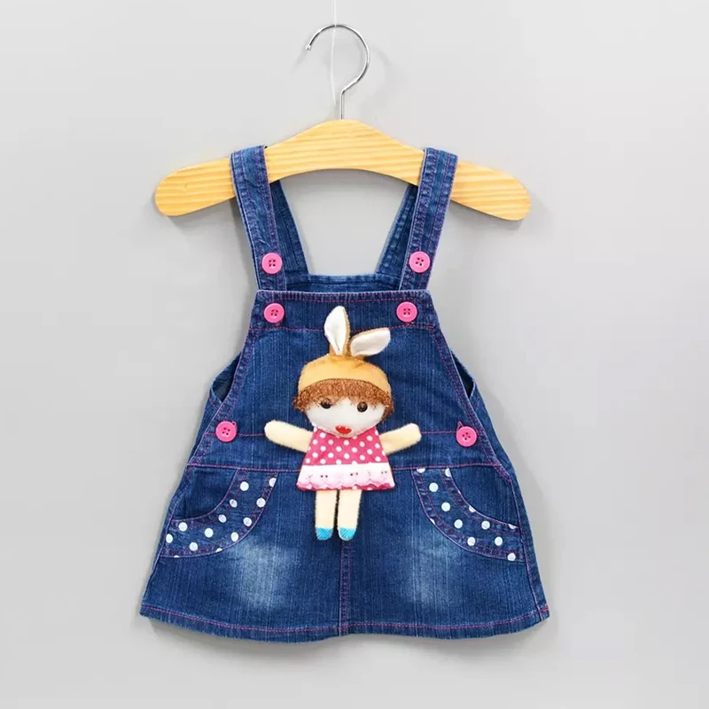 

Baby Girls Sundress Summer Suspender Dress Overalls Kids Denim Dresses Outfits Toddler Clothing Children's Clothes