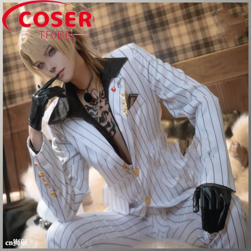 

COSER TRIBE Anime Game NIJISANJ Boss Luca Kaneshiro Full Set Of Clothing Suits