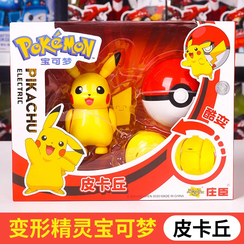 

Фигурка покемона из аниме, экшн-трансформер, Пикачу, гэнгар, Mewtwo, карманный монстр, модель покебола, подарок