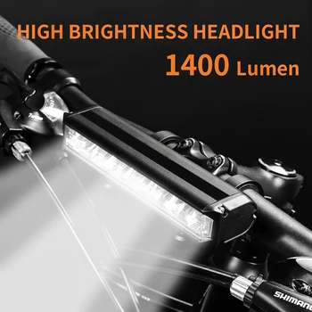 Luce per bicicletta 8000mAh EOS610 640 Luce per bici Torcia impermeabile Ricarica USB MTB Lampada per ciclismo su strada Accessori per luci per bicicletta