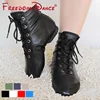 Natural Leather Lacing Jazz Dance Boot Stage Dancing Shoes Practice Sneakers For Girls And Women Wholesale 1