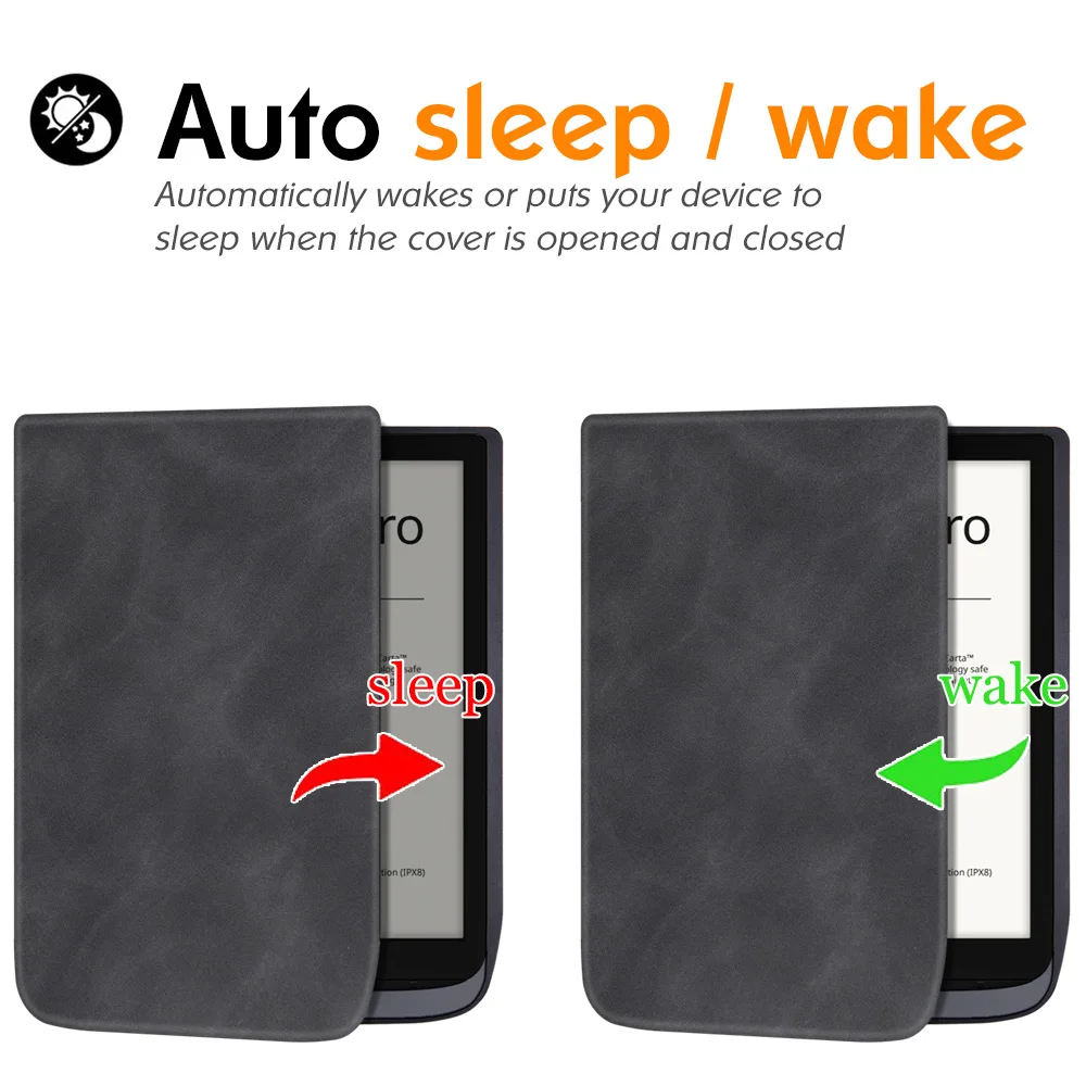 7.8 PocketBook 740/740 Pro/740 ÷ eReader  ̽ - ڵ /  ִ  PU  Ʈ  ĸ Ŀ