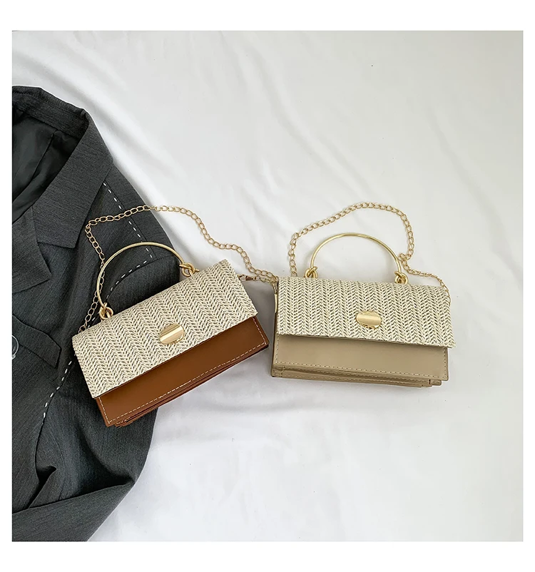 Fashion Pu Hasp Ladies Top-Handle Bags Braid Design 2024 New Brand Shoulder Bags for Women Free Shipping Bolsas Femininas