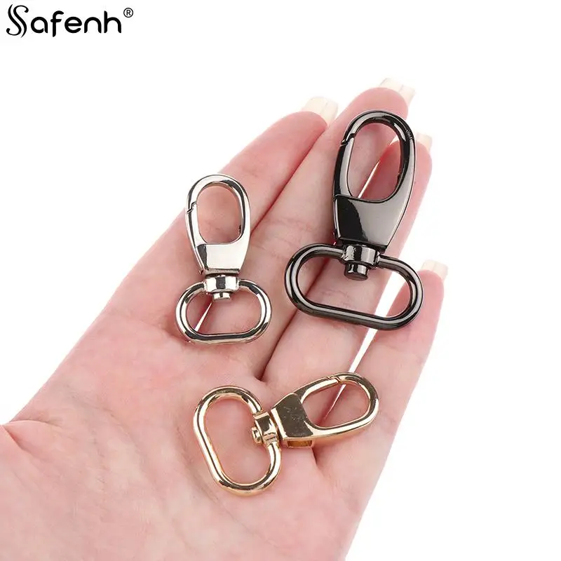 

1pcs DIY Keychain Bag Part Accessories 2pcs 15mm-25mm Metal Swivel Bags Strap Buckles Lobster Clasp Collar Carabiner Snap Hook