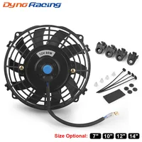 Kit de montage électrique universel pour climatisation de voiture, 7/10/12/14 pouces, 12V, 80W, 2100 tr/min, radiateur électronique, lame de ventilateur de refroidissement 1