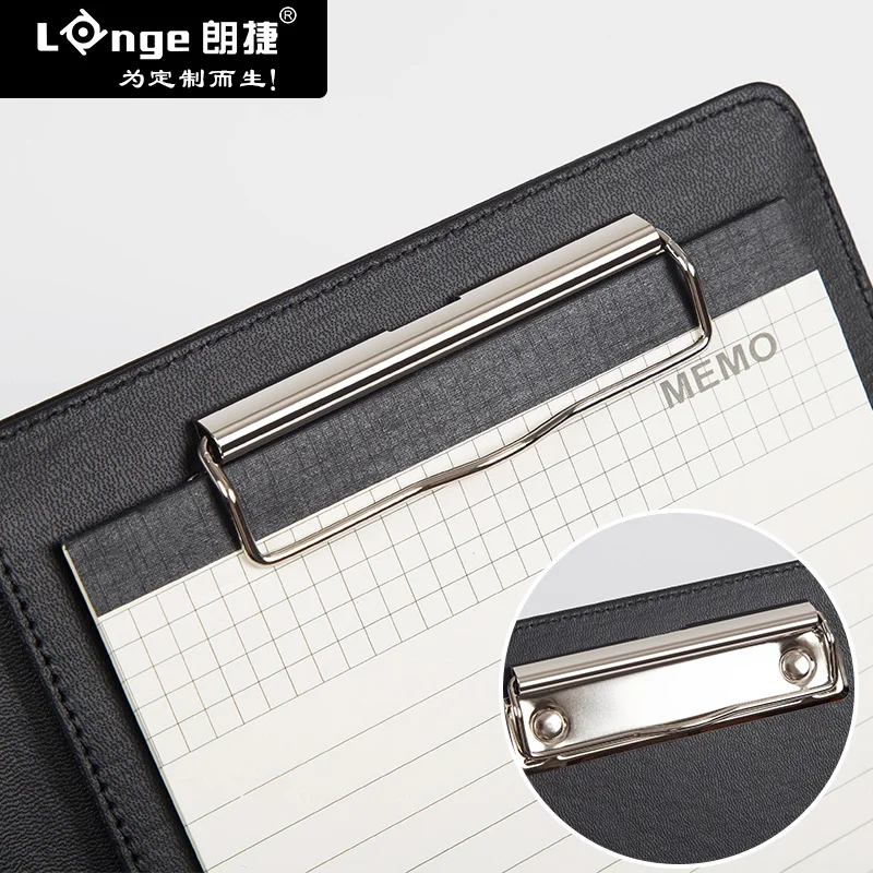 PU 가죽 Padfolio A5 문서 포트폴리오 폴더, 다기능 비즈니스 회의 폴더, 계산기 포함
