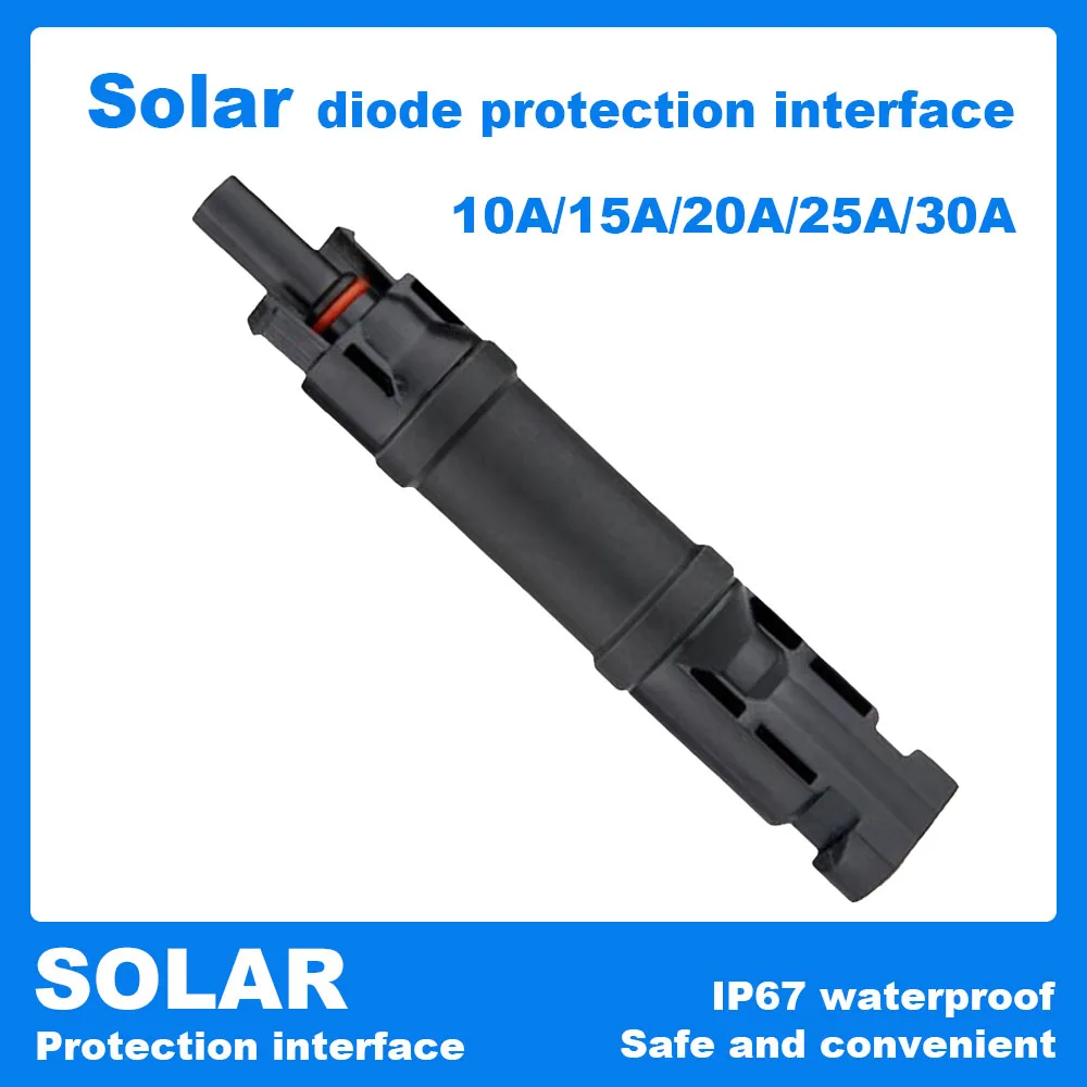 Solar Diode Connector solar connectors solar cable connector 10A 15A 20A 25A 30A To connect solar panels in parallel