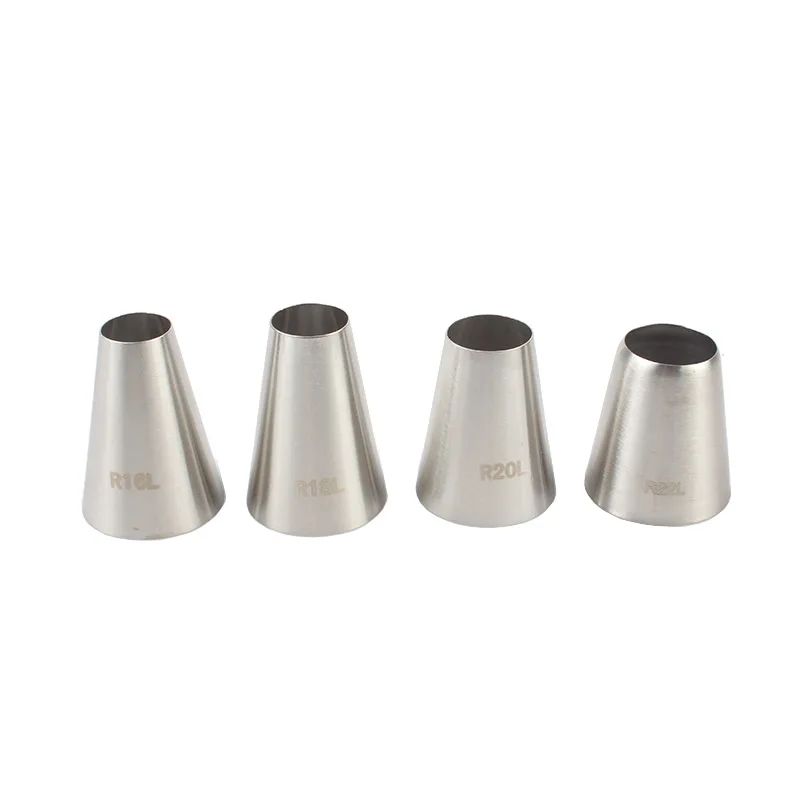 Round Metal Cake Cream Decoration Tip Stainless Steel Piping Icing Nozzle Pastry Tools 21pcs