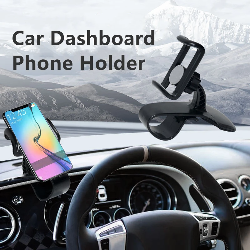 Car Phone Holder Universal Dashboard Easy Clip Mount Gps Display