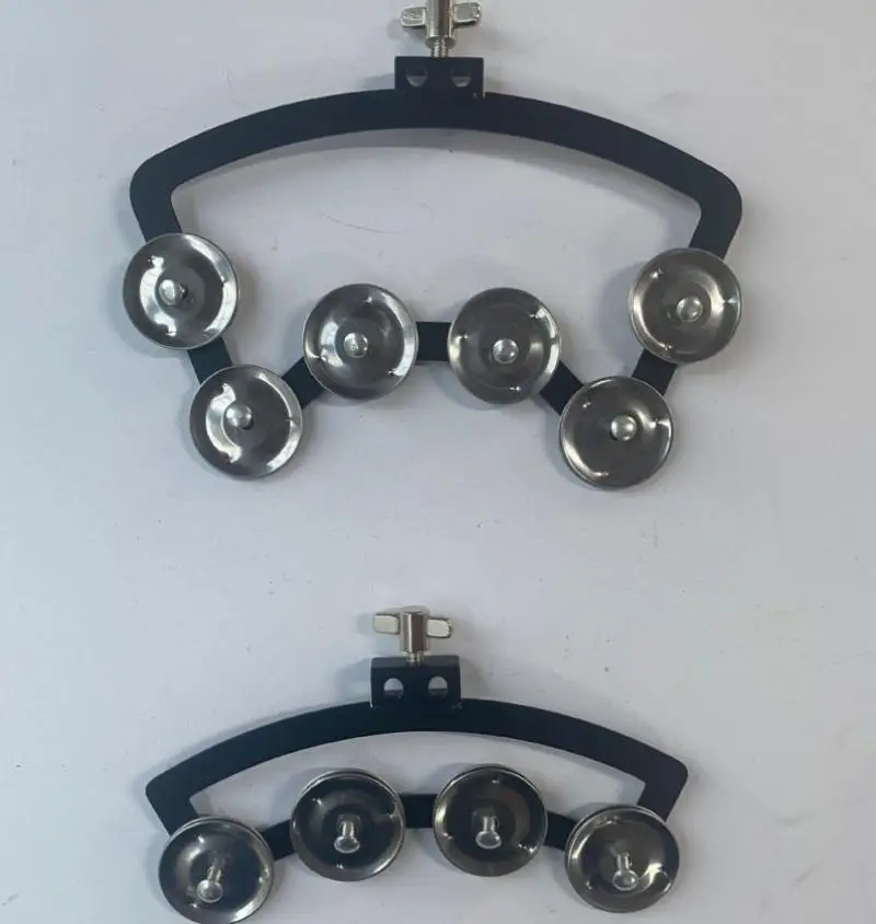 

1 шт., барабанный набор, ручной многофункциональный колокольчик, двухрядный колокольчик, барабанный набор, музыкальный инструмент, профессиональные аксессуары