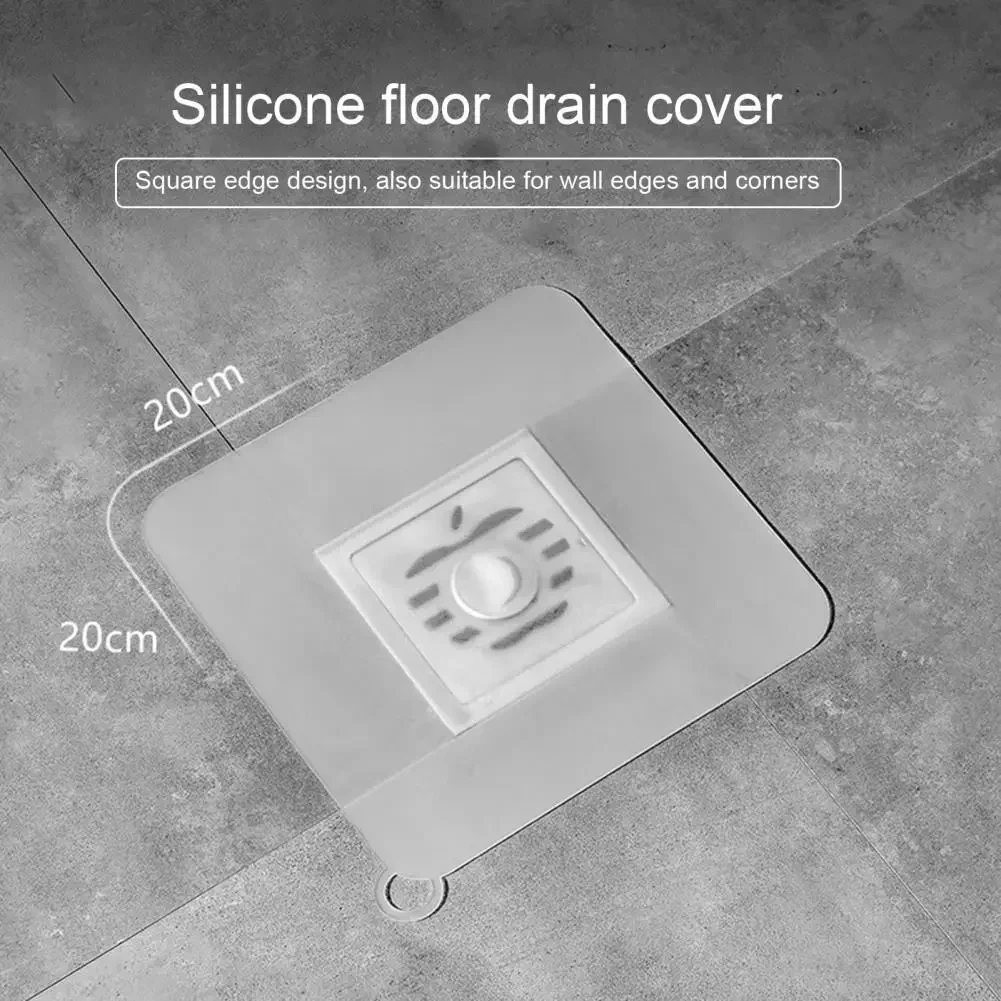 Silicone Floor Drain Cover Shower Drain Cover Silicone Floor Drain Cover Anti-Odor Mat Shower Tub Stopper Bathtub Kitchen Laundry