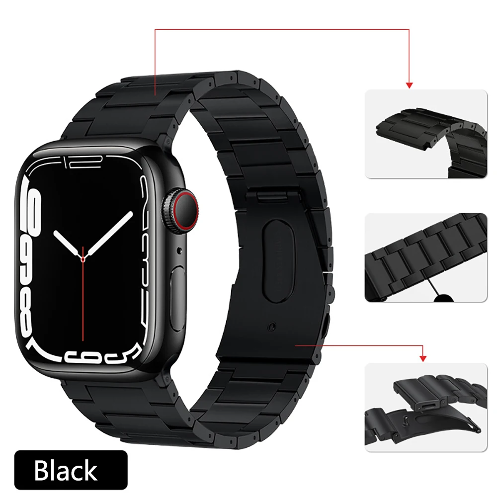 Titanium Metal Strap for Apple Watch Ultra 49mm Lightweight bracelet wristband iWatch 8 7 6 5 4 SE 45mm 41mm 44mm 42mm 40mm 38mm