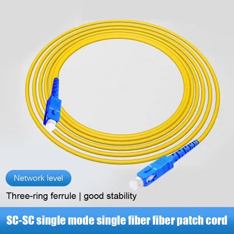 

Single Mode Fiber Optic Patch Cord SM 2.0mm 3.0mm 9/125um Fiber Optic Patch Cord Fiber Optic Patch Cord 1m-15m