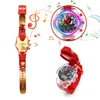 Anime Spider-Man Captain America Toys Digital Watch Glowing with Music  Marvel Watch Anime Action Figures Model Toy Kid Gift 2