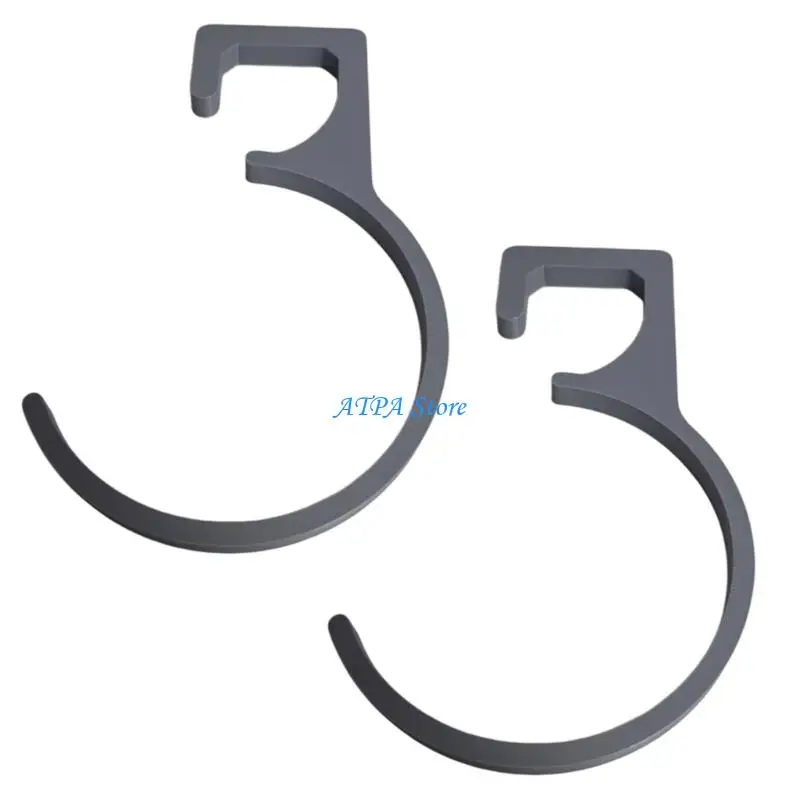 U13C Gray Hook with Top Clip Slot and Curved Hook for Daily Camp Use Camping Tent Support Hook for Inflatable Shelters