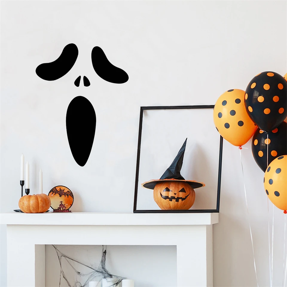 2 Rideaux Effrayants Halloween Pour Fenêtre - Décorations Intérieur/extérieur Maison Hantée - 80x120 Cm