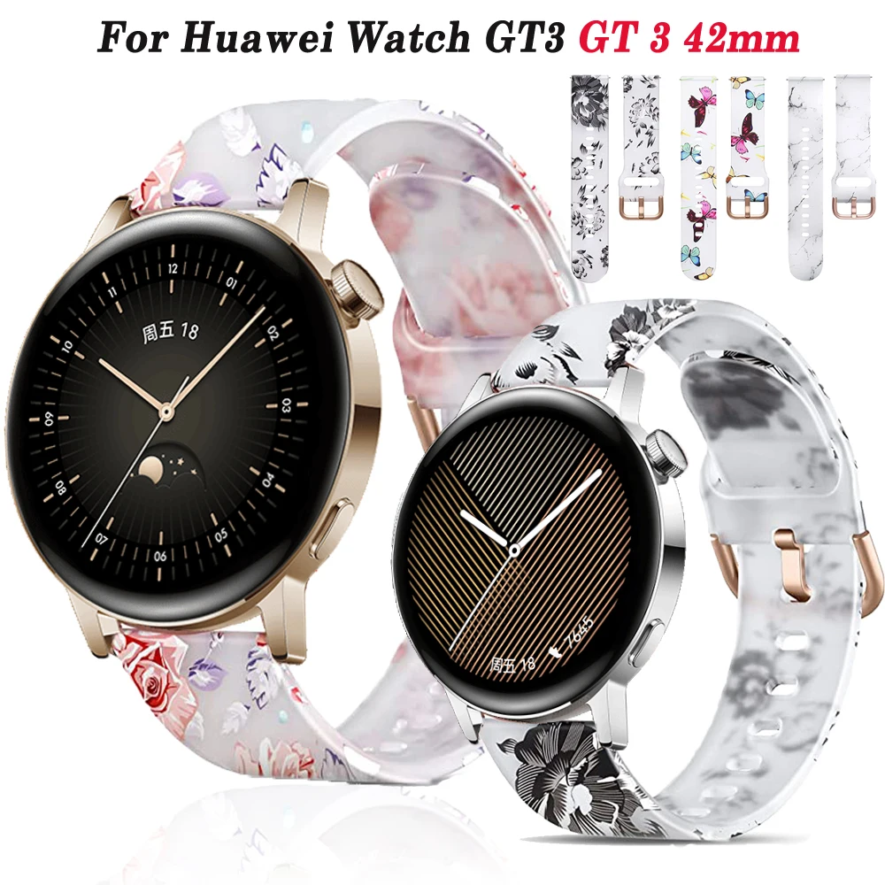 

Ремешок силиконовый для наручных часов Huawei Watch GT 3 2 GT2 42 мм GT3 Pro 43 мм, сменный Браслет для умных часов, 20 мм