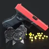 Manual G17 Toy Gun With Laser Soft Bullet Airsoft Pistol Outdoor Sports CS Game Weapon for Children Gift 1