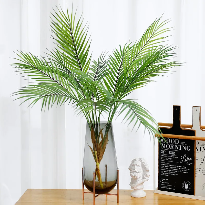 

Artificial Palm Plants 90cm/35'' Fake Palm Leaves Bouquet Tropical Green Bushes UV Resistant for Home Living Room Decor