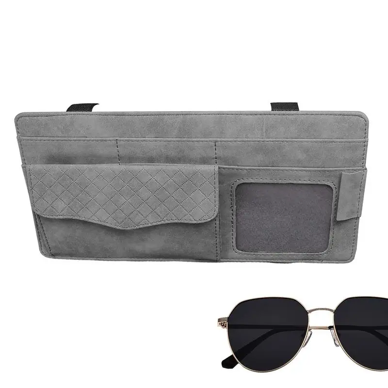 

Visor Card Pocket Multi-Layer Organizer Pouch For Automotive Visor Automobile Storage Supplies For Eyeglasses Wallet Cards