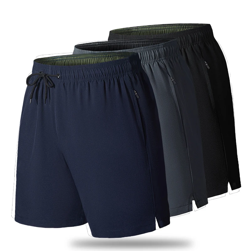 

(M-5XL) Breathable Loose Sport Shorts Man Quick Dry Gym Fitness Basketball Running Workout Travel Beach Shorts Half Length