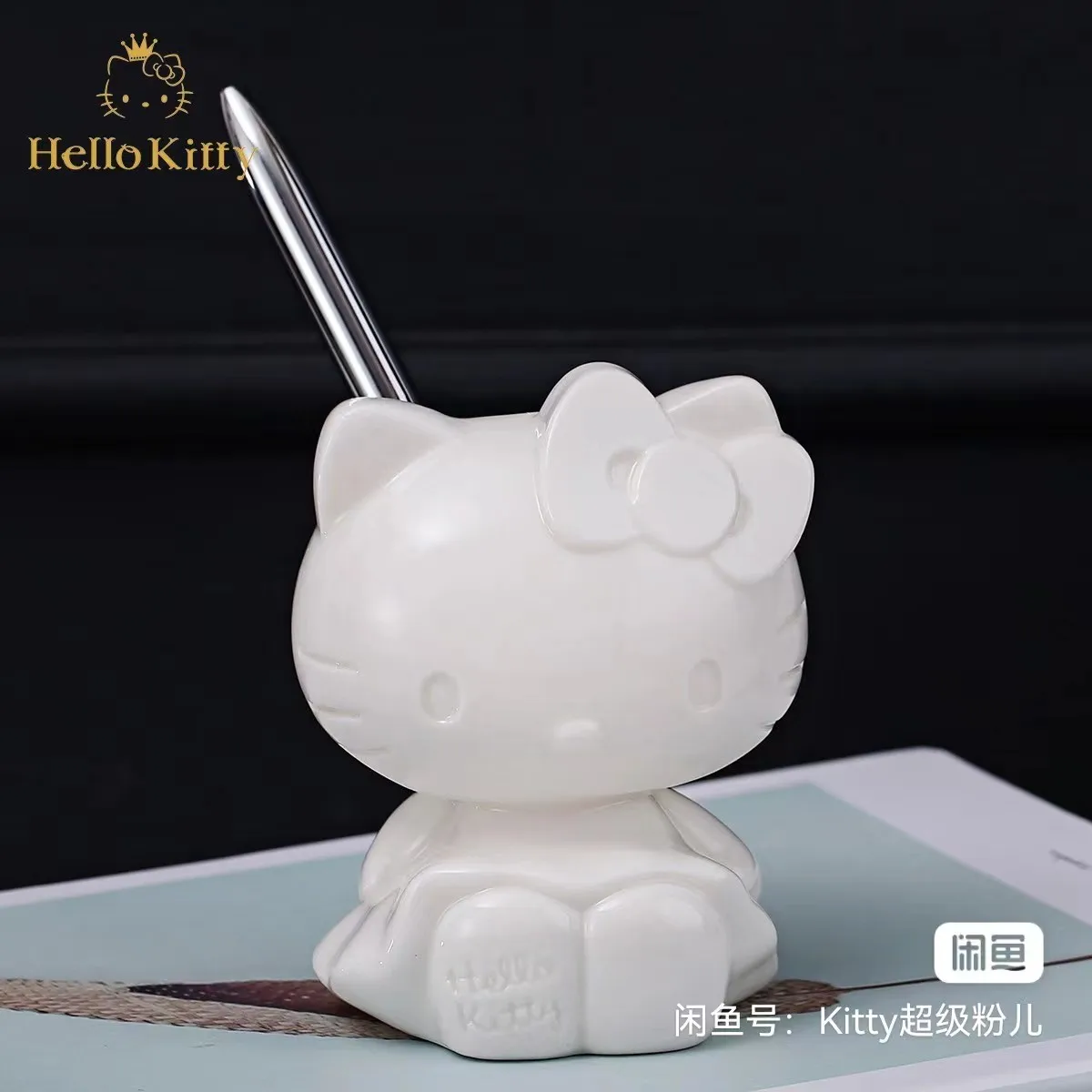 Ceramics Kitty Vases Flower Vase Pen Container Garden Ornament Resin Home Decoration Valentine's Day Gift Girl Desktop Ornaments 2