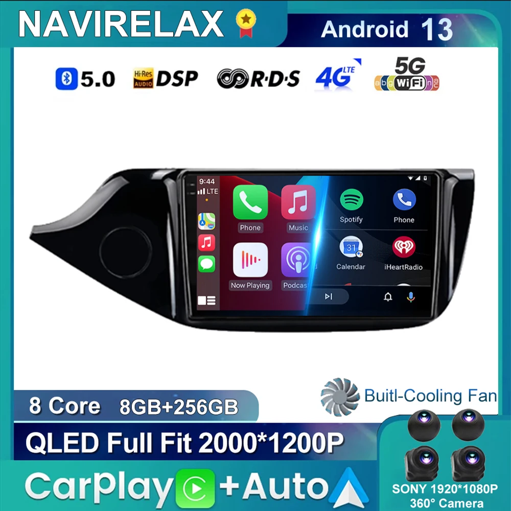 

Android 13 DSP For KIA Cee'd CEED JD 2012 - 2018 Navigation GPS RDS Car Radio Multimidia Video Player Carplay 4G No 2Din 2 Din