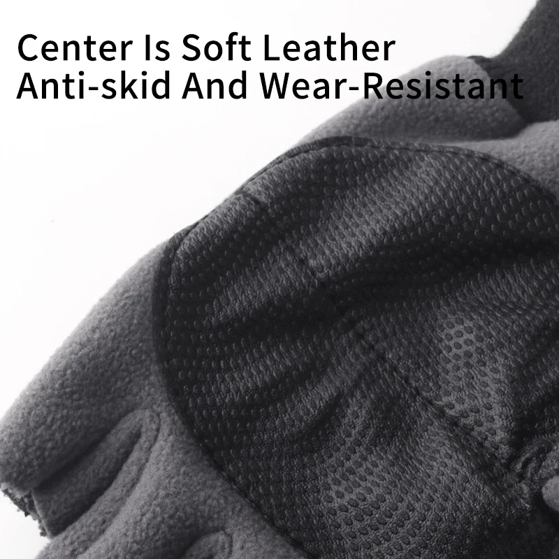 Kawa Waterproof Winter Fishing Gloves 4 Finger Flip Windproof Women Men Sports Gloves Velvet Warm Protection Fish Angling Gloves