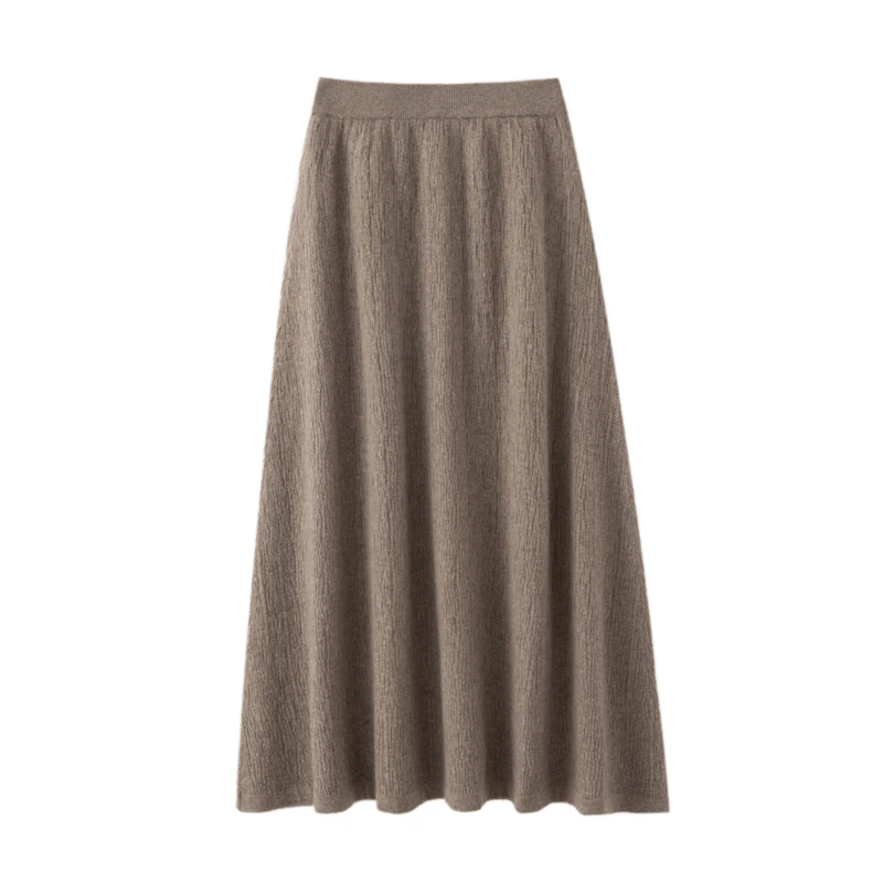 Cashmere Skirt Material Close-up