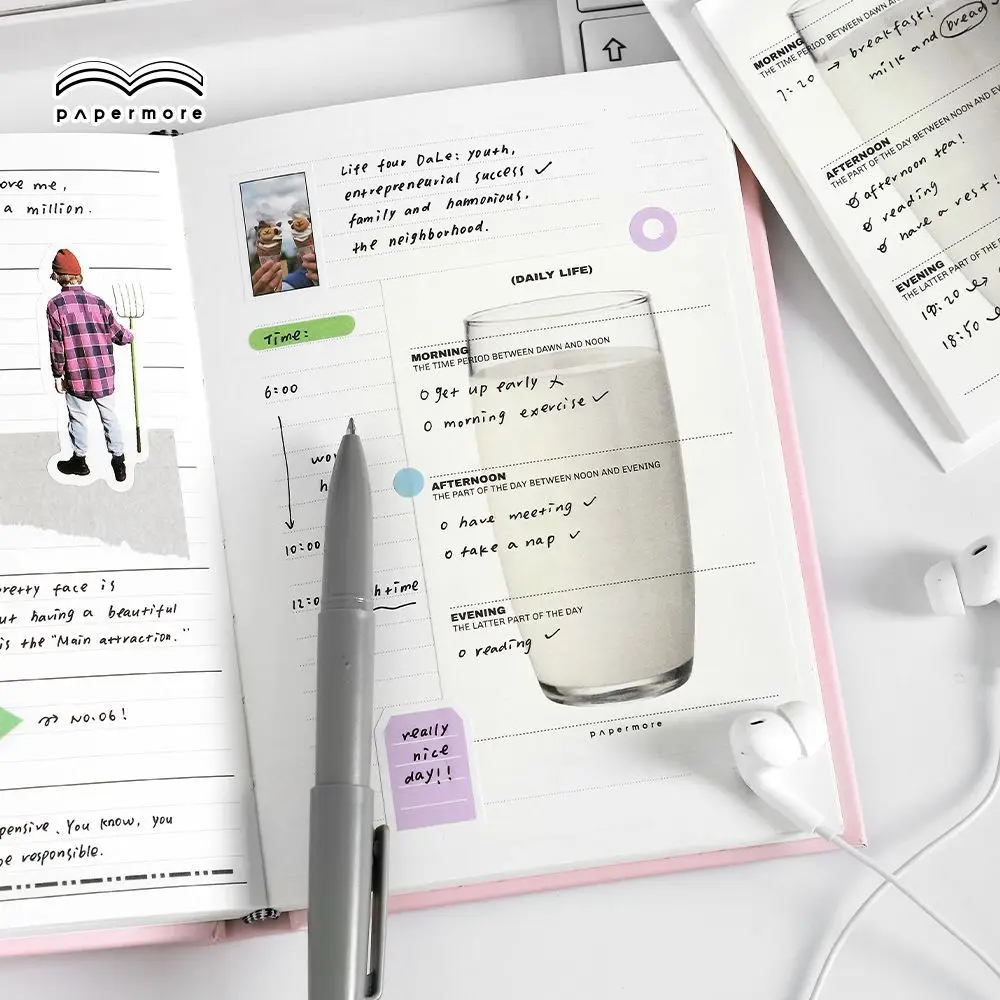 Note della serie Happy Today, note creative per studenti, note memo e messaggi - immagine 2