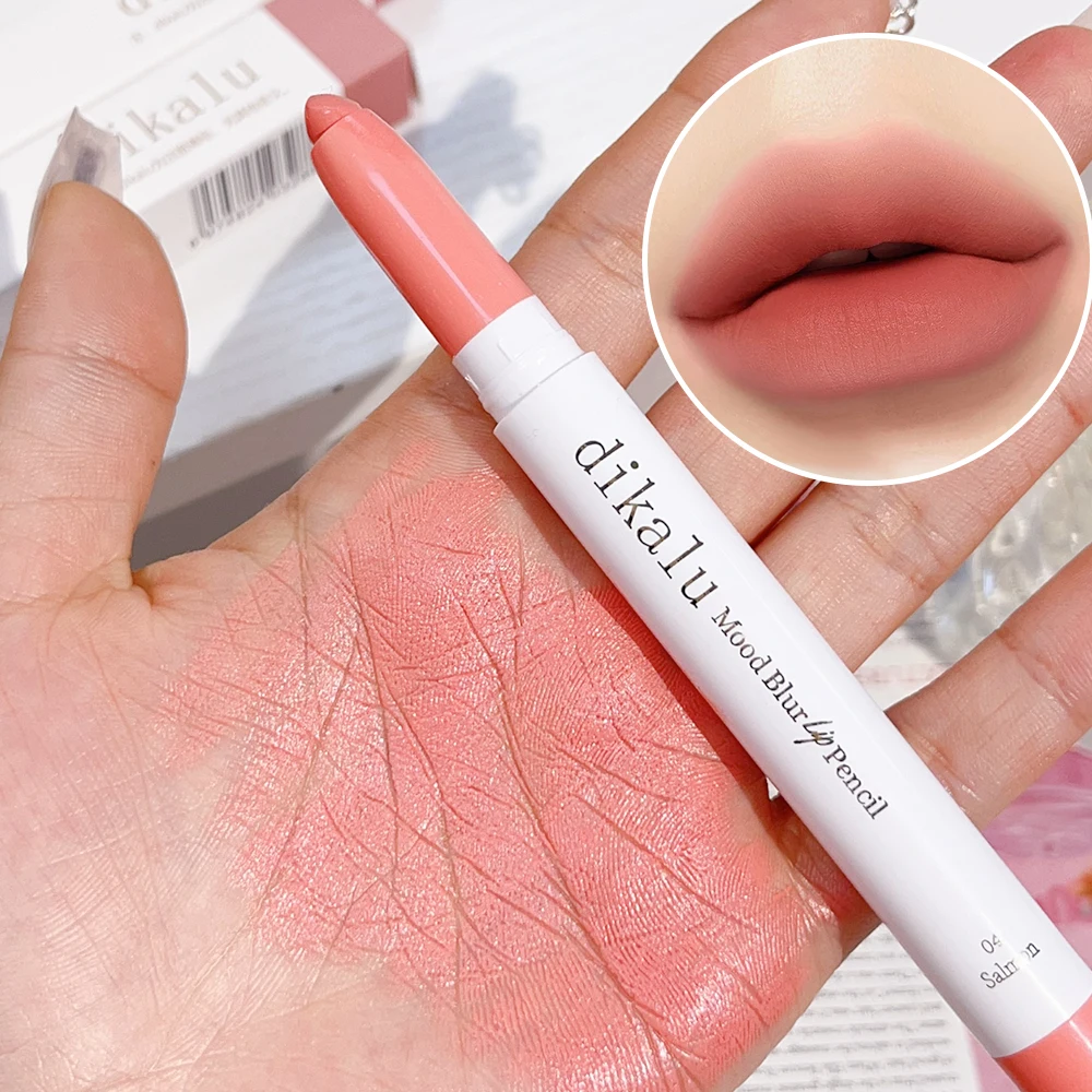 Sexy Matte Pink Lip Liner Pencil Waterproof Lasting Smooth Contouring 3D Lipstick Moisturising Non-stick Cup Lipliner Makeup Pen 4