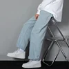 Men Simple Straight Leg Casual Jeans Male Baggy Korean Fashion Denim Pants Basic Youth Popular Daily Work Wear Denim Trousers 4