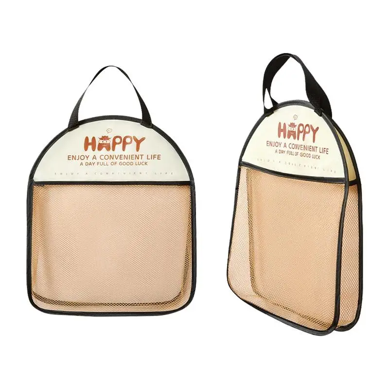 

Mesh Bag Kitchen Produce Organizer Multifunctional Hanging Storage Bag Washable Stuffed Animal Holder for home kitchen usage