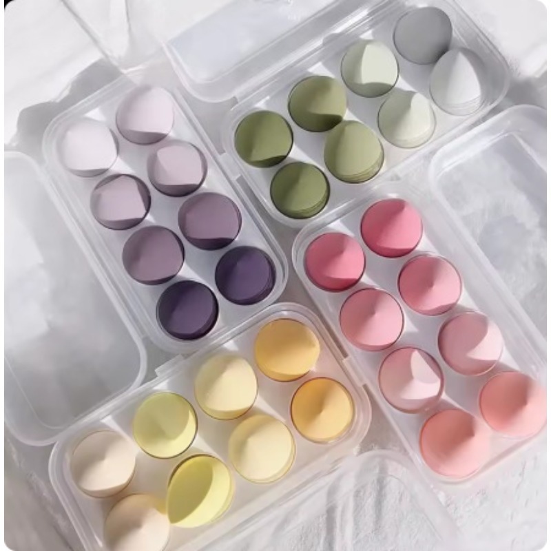 4/8pcs Makeup Sponge Blender Beauty Egg Cosmetic Puff Soft Foundation Sponges Powder Puff Women Make Up Accessories Beauty Tools
