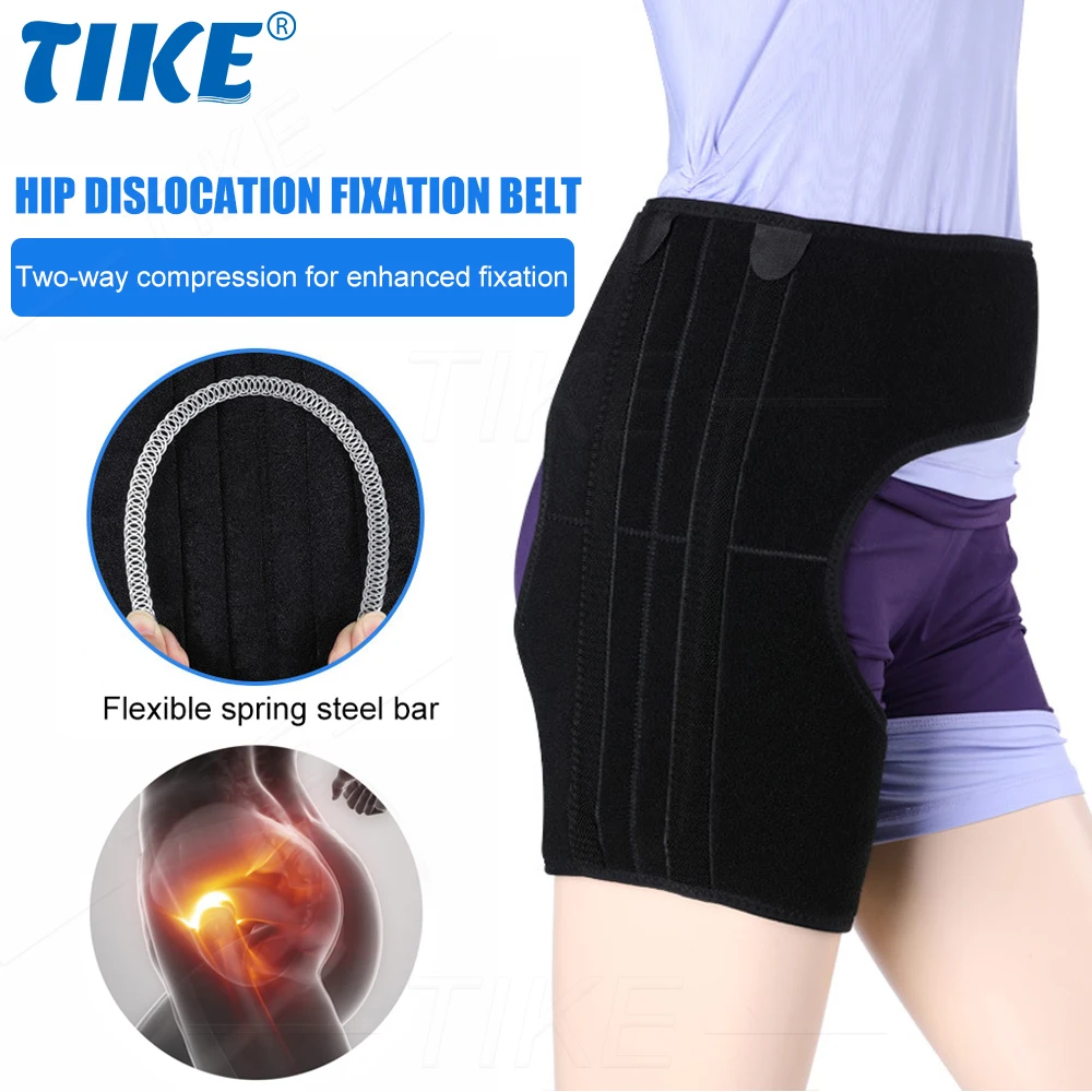 Groin Hip Brace for Sciatica Pain Relief Support Wrap Hip Flexor Recovery Injury Sprain Relief Hernia Hamstring Belt Unisex hip brace