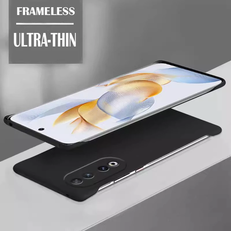 Slim Frameless Pure Color Shockproof Hard PC Back Cover