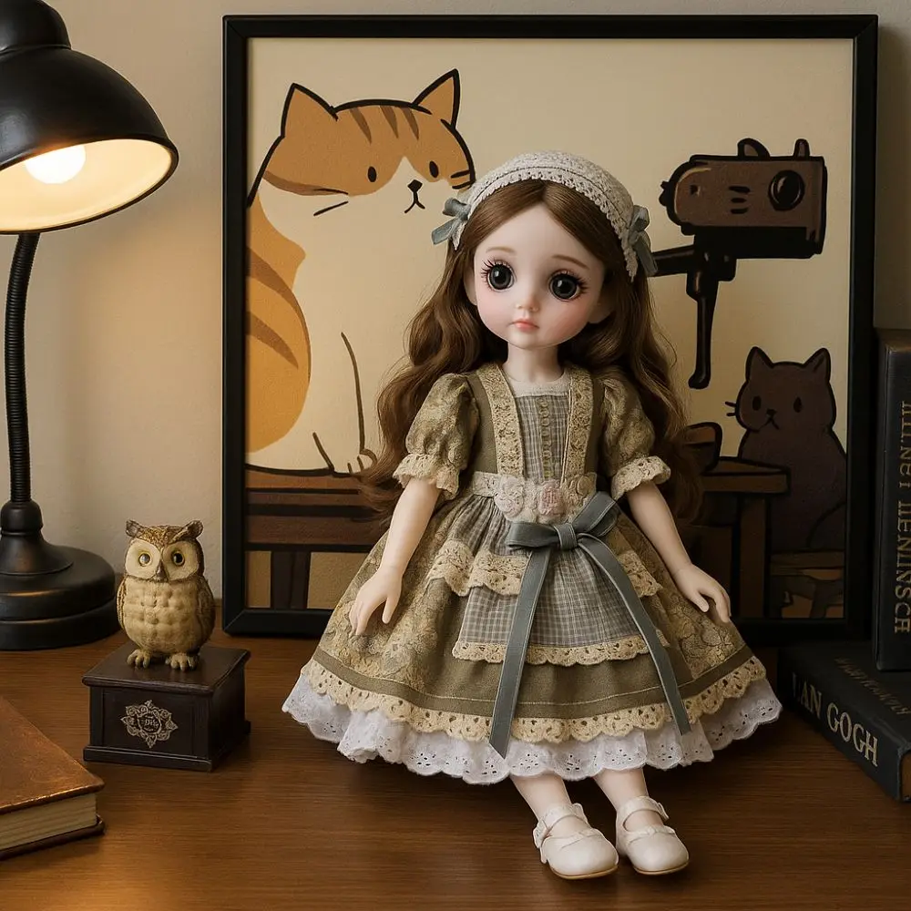 1/6 SD 30cm Bjd Doll with Clothes Attractive Eyes with Wig Make Up Princess Dress Up BJD Dolls Long Hair Elegant