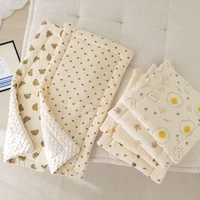 Coussin de siège de poussette pour bébé, ours de dessin animé, en coton doux, coussin de siège de voiture pour nouveau-né, tapis de matelas pour poussette pour bébé, accessoires de landau pour enfant 6