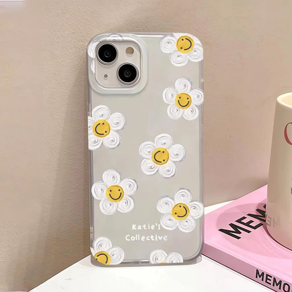Oil Painting Floral Silicone Phone Case - Shockproof Soft TPU Cover