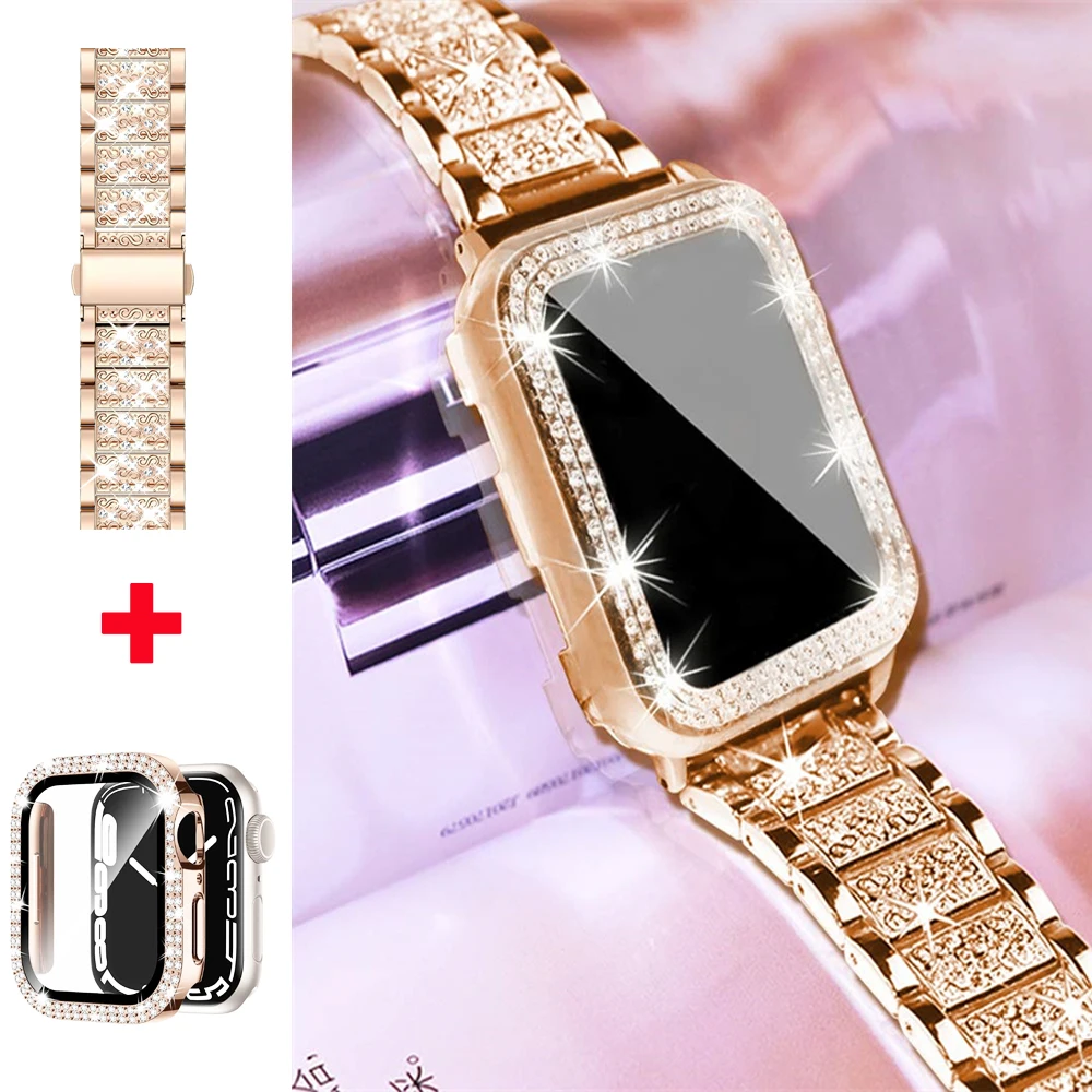 สร้อยข้อมือ Apple Watch 4 ขนาด 45-38 มม. โลหะหรูหรา