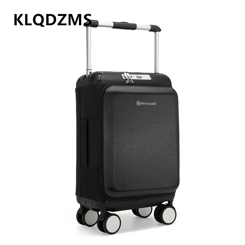 KLQDZMS Rolling Suitcase New 20 Inches Boarding Box ABS PC