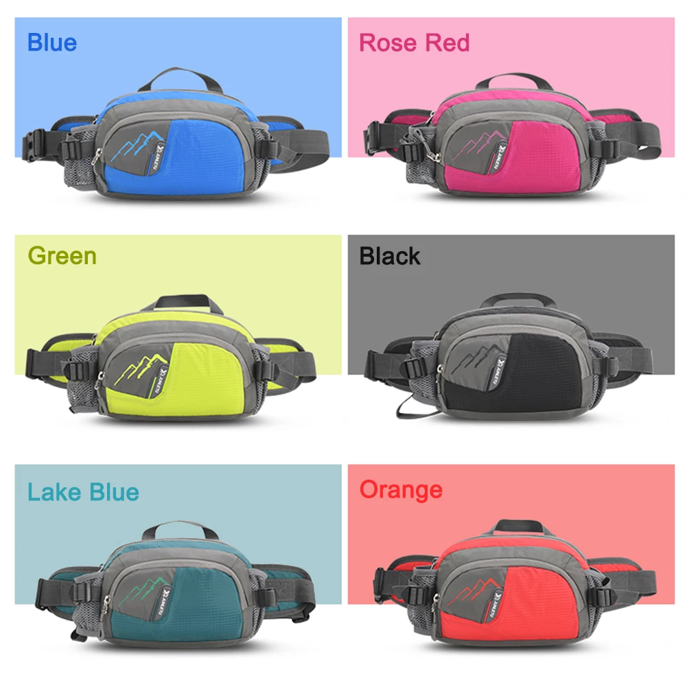 Sports Waist Bag Man/Woman Marathon Trail Running Waist Pack Riding Fitness With Water Bottle Bag Dual Pocket Mobile Phone Bag 2