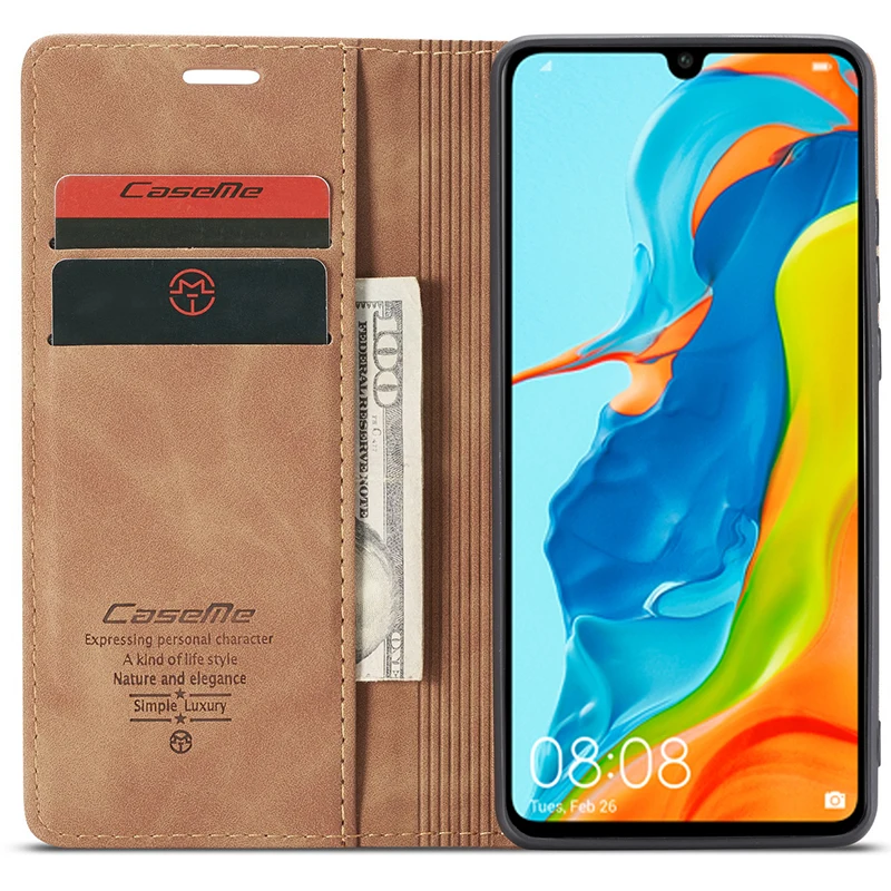 Luxurious Wallet Flip Magnetic Leather Phone Case with Card Holder