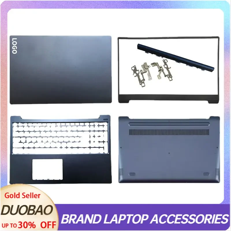 Tapa Trasera + Bisel Para Lenovo IdeaPad 5 15IIL05, 15ARE05, 15ITL05 - Gris Oscuro, Nueva