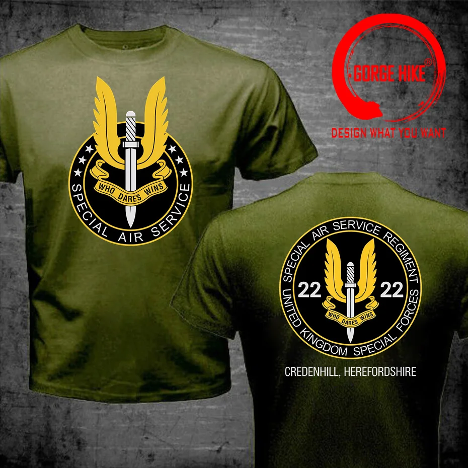 SAS Special Air Service Who Dares Wins T Shirt Men UK British Special  Forces Military Army T-Shirt Trend Tops Tee Shirt Camiseta - AliExpress