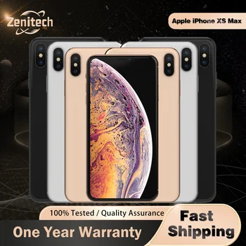 Original Apple iPhone XS Max Mobile Phone Face ID XSMAX 64GB/256GB ROM 6.5" 3D Touch 12MP NFC A12 Hexa Core IOS xs max