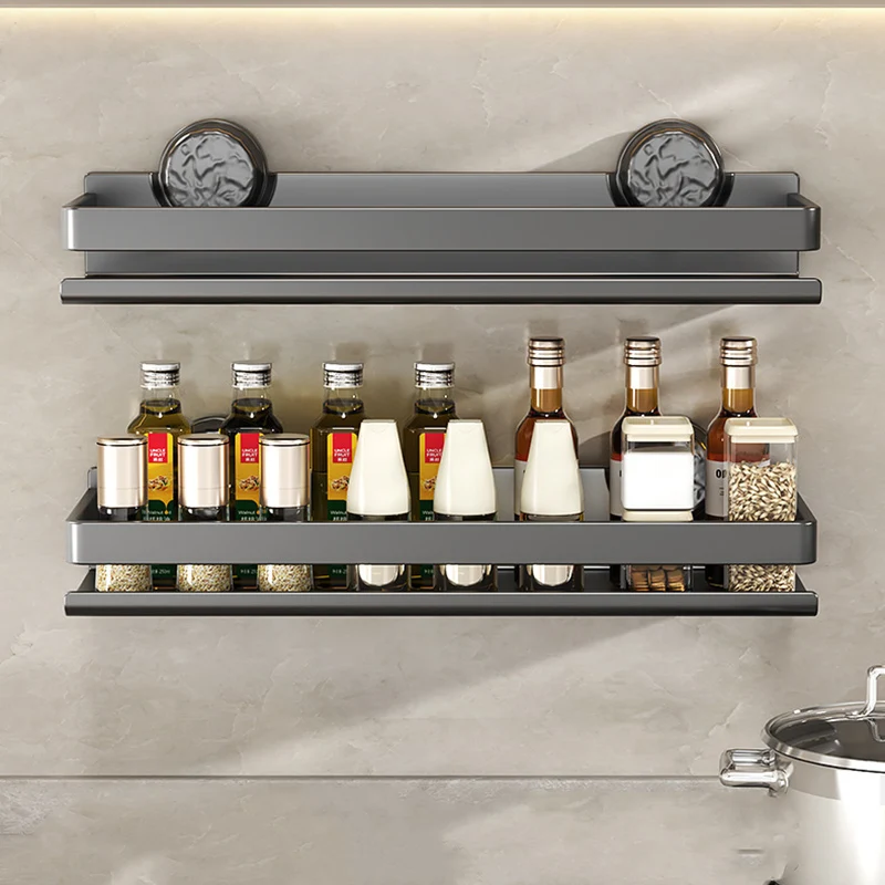 Kitchen Shelf Screw installation Makeup Organizer Mental Corner Shelf Storage Shower Wall Rack Bathroom shower caddy
