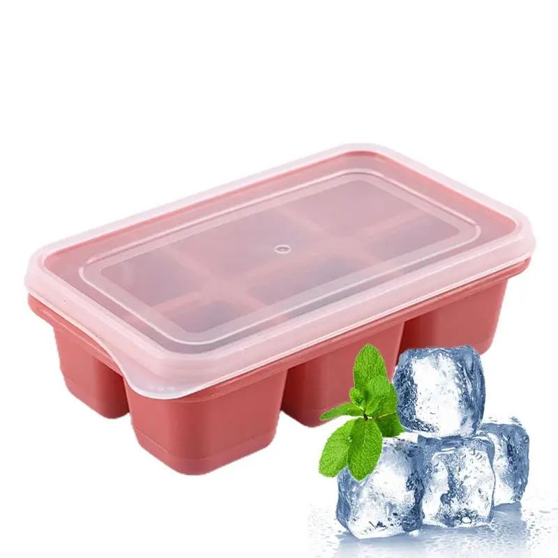 Whiskey Cocktail Ice Cube Tray 4 Large Mold Silicone Ice Ball Maker Large  Ice Cube Molds Maker - Ice Cream Tools - AliExpress