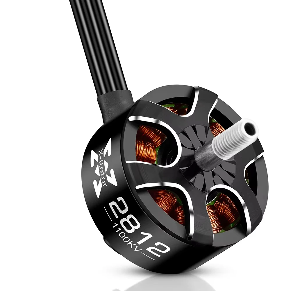 4pcs HOBBYWING Xrotor 2807/2812 900/1100/1300KV 4-6S 1500KV 4-5S / 1700KV 3-4S black Brushless Motors for FPV Racing Drone Model